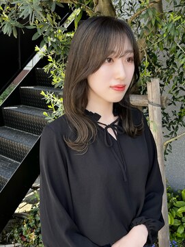 ミチオノザワヘアサロンギンザ 静岡店(Michio Nozawa HAIR SALON Ginza) お悩み解消☆サイドバング/ヨシンモリ/オリーブアッシュ/30代