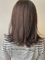 オウルヘアー(Owl hair) ミディアムレイヤー/寒色ベージュ/白髪染め/30代/40代