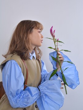 テトテ 天王寺店(tetote) セミディ カール/シアーカラー/ミルクティーベージュ