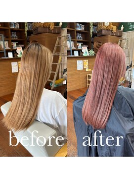 スミカ(sumica) #ピンクカラー #ブリーチ #いちごミルクカラー