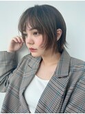 20,30代に人気☆前髪ありハッシュカットウルフレイヤー