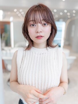 イオ 本厚木(io) レイヤーボブインナーカラーくびれ似合わせカットイメチェン小顔