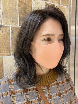 ピークアブー アヴェダ アトレ恵比寿(PEEK-A-BOO AVEDA) ミディアムレイヤーダークグレーダークアッシュココアブラウン