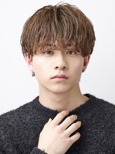 オーシャントウキョーシブヤ(OCEAN TOKYO shibuya) マッシュ韓国刈り上げツーブロックワックスなしアッシュブラウン