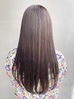 ヘアー アイス 御器所本店(HAIR ICI) 髪質改善カラーアッシュベージュまろやかベージュロングヘア