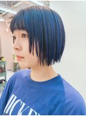 地毛風カラー/ナチュラルレイヤーカット/ショートボブ[船橋]