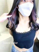 ミシェリー 新宿店(misherry)&nbsp;インナーカラーシアーカラーカールセミディ新宿オージュア韓国
