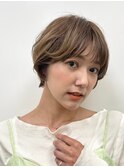 ショートボブ/ブラウンベージュ