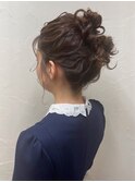 お団子ヘアセット 渋谷 ヘアセット  エジリ