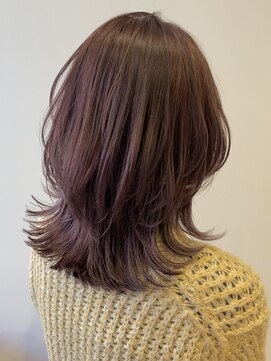 バイオレット 栄店(Violet) ウルフカット/ハイレイヤー/ピンクカラー/カシスラベンダーNS-52