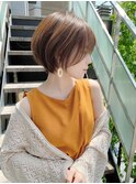 ショートショートボブイノア髪質改善カラー41124