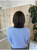 小顔似合わせカットくびレイヤーミルクティーグレージュ