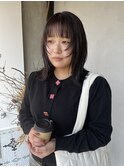 《Direct》顔まわりカット×バイオレットブラウン