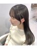 【顔周りカット＋透明感シースルーカラー】