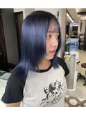 色落ちまで可愛いブルー