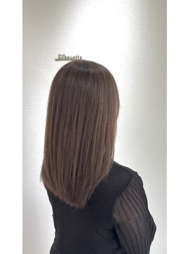 シルエット 美容室 青森 八戸 白髪ぼかしハイライト