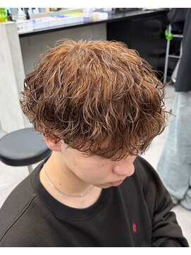 アクロ(ACRO) 広島メンズ/波巻きパーマ/波巻きスパイラル/ブラウンカラー