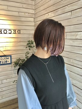 デコヘアー キートス(DECO HAIR kiitos) 【岡山】大人女性に人気◎艶と透明感のラベンダーショートボブ
