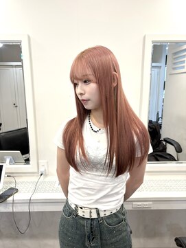 ヴィア(Via) ハイトーン/ケアブリーチ/ダブルカラー/ピンクベージュ/ブリーチ