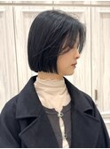 ミニボブ/ショートボブ/レイヤーボブ/ブルーブラック/豊中庄内