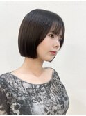あごラインぱつっとボブ　福岡美容室