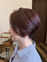 リノアプラス(Linoa+)&nbsp;艶ピンクカラー×大人美人ショートボブ
