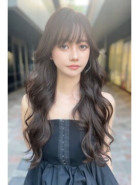 リークフー(Ree cu fuu) 韓国風くびれレイヤーカットハッシュカットオリーブベージュ