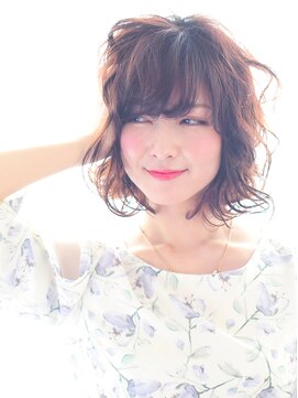 ヘアーサロン ラフリジー(Loufreasy) ゆるふわカールでひし形シルエット♪