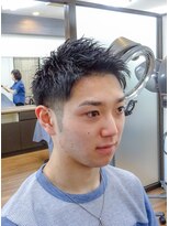 ヘアージャンティ(HAIR GENTIL)&nbsp;メンズ　ベリーショート【 ツーブロック × アップバング 】