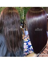 アールサロンプラスキャスパ 自由が丘(Rrsalon+CASPA) ミネコラbefore→after【髪質改善】