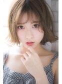 スタイリング簡単♪大人かわいい愛され抜け感×切りっぱなしボブ