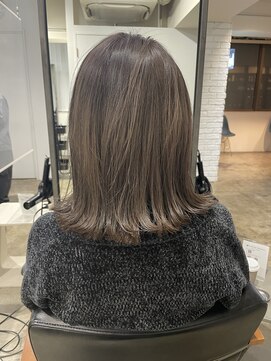 ジュール 新宿三丁目(Joule) 顔型別ヘアスタイル特集/マロンベージュ/Aラインボブ/新宿三丁目