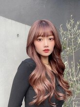 コウボウ(COUBOU) 大人巻き×ピンクブラウンカラー