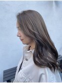20代/30代/小顔/大人可愛い/ロング/グレーベージュ