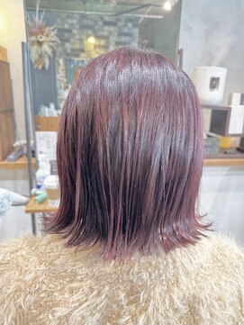 グランツ(GLANZ) 切りっぱなしボブ美髪インナーカラー