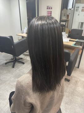 ラフ 難波店(LAFF) #黒髪#ボブルフ#ネビージュ#小顔#ワンレン