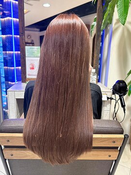 ヘアリゾート粋 ティガ 池袋店(tiga) ピンクカラー/ストレート/ロング