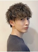 無造作パーマ波巻きパーマ波巻きスパイラルパーマツーブロック