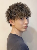 無造作パーマ波巻きパーマ波巻きスパイラルパーマツーブロック