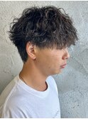 波巻きパーマ波巻きスパイラルパーマメンズマッシュ群馬県高崎市