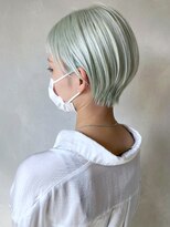 シオン(shion)&nbsp;似合わせカットフェザーショートホワイトブロンド_ba324002
