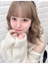 リルミー(Lilme) ミルクティーベージュ+ぱっつん前髪 *Lilme*