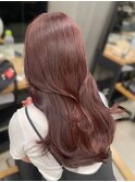 ブリーチなしwカラーでつくるピンクカラー◯伊藤