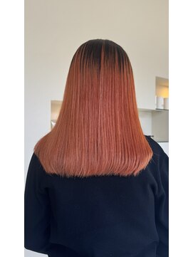 タイドヘアー 高槻2号店(TIDE HAIR) オレンジカラー（ハイトーンカラー）