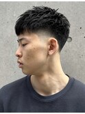 テーパフェード/ツイストピンパーマ/スパイキー/:フリンジ