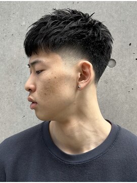 グラッシー(GLASSY) テーパフェード/ツイストピンパーマ/スパイキー/:フリンジ