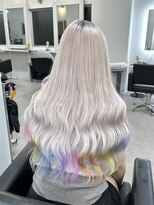 シェイロ(Cielro)&nbsp;エンドカラーレインボー×ホワイトカラー☆ハイトーン