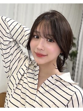 レイリー 原宿 表参道(Rayreee) 絶対盛れる顔周り/似合わせ流し前髪/透明感グレージュ