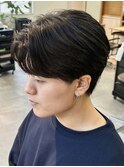 曲がる縮毛矯正/縮毛矯正/センターパート/千葉駅/千葉/齊藤大樹