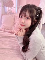 橋本菜々子ちゃん編み上げハーフツイン＊まゆ